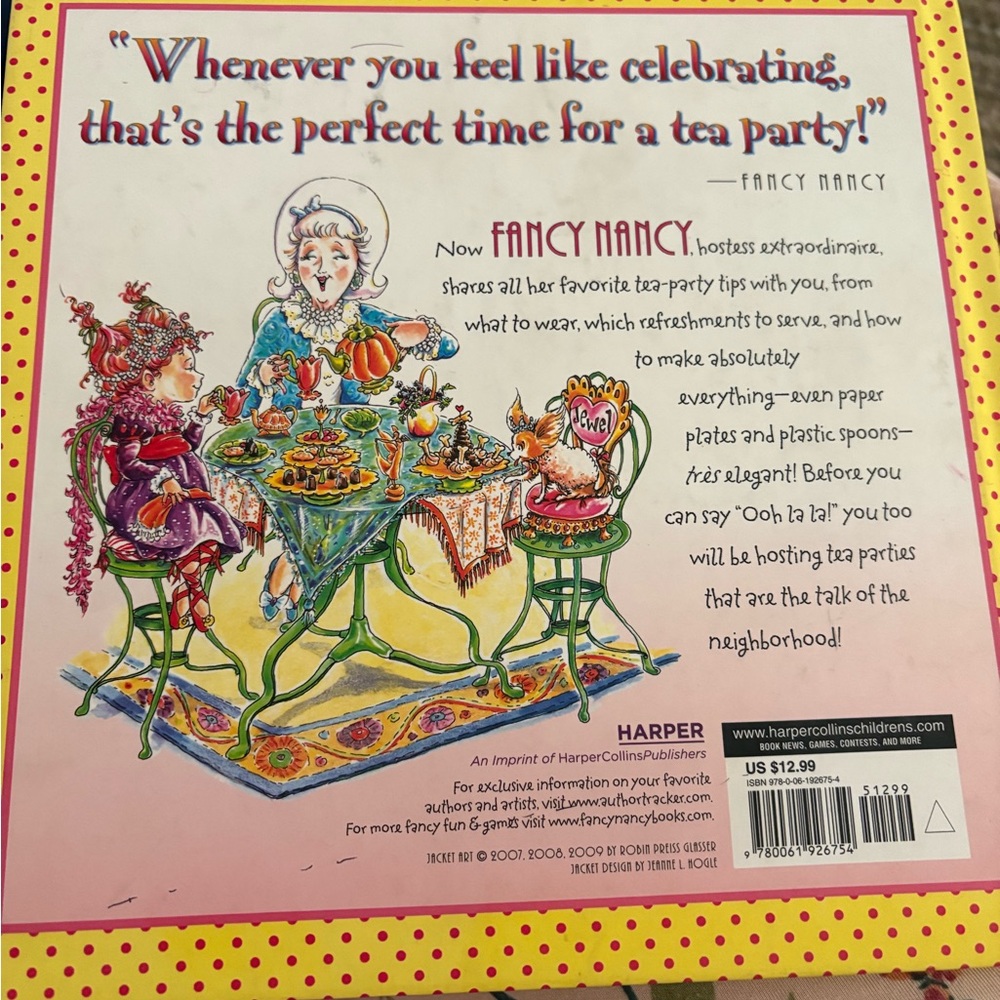 Fancy Nancy Tea Parties Book - Picture 2 of 5